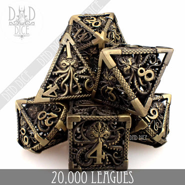 20,000 Leagues Metal Dice Set (Gift Box) (Online Order Only)