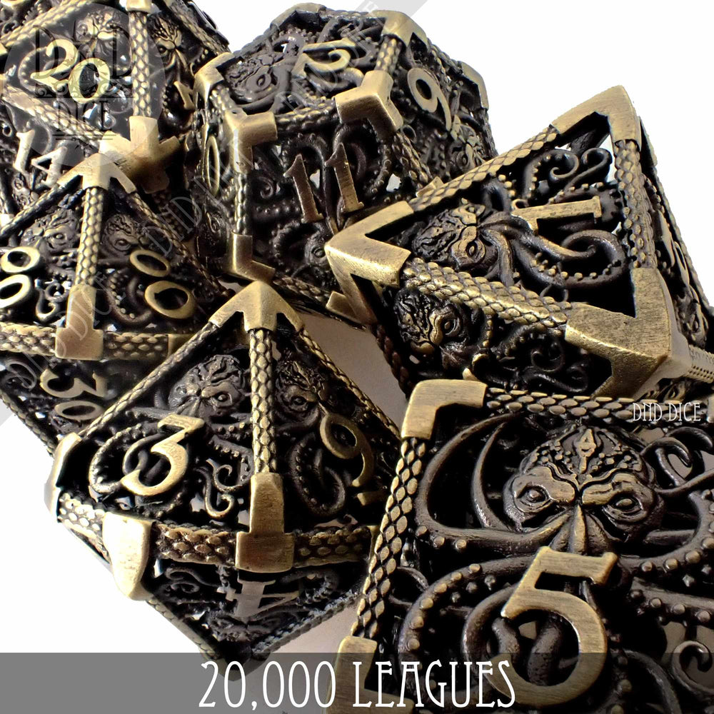 20,000 Leagues Metal Dice Set (Gift Box) (Online Order Only)
