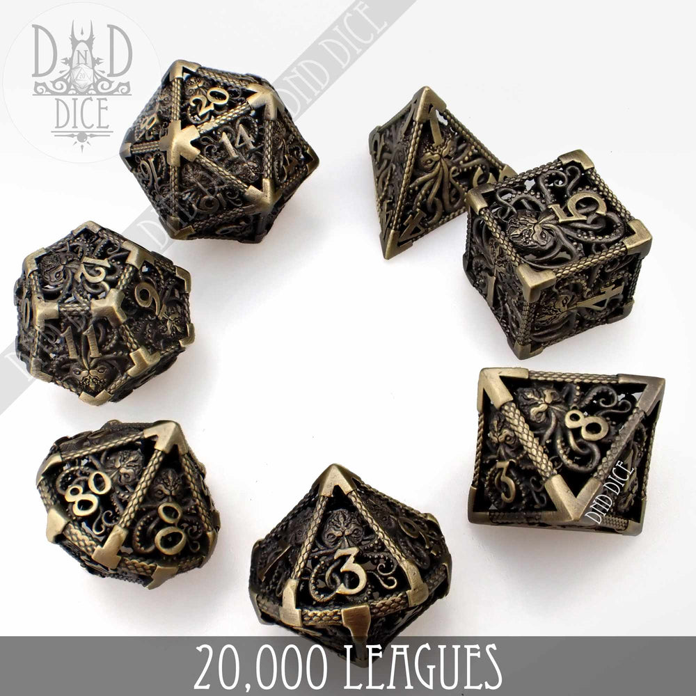 20,000 Leagues Metal Dice Set (Gift Box) (Online Order Only)