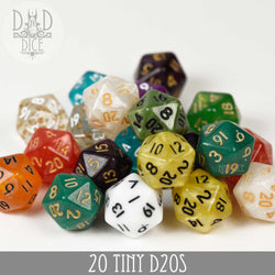 20 Tiny D20s (Online Order Only)