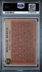 Graded 1962 Topps All Star Willie Mays #395 Baseball Card PSA 4 VG-EX (ONLINE ORDER ONLY)