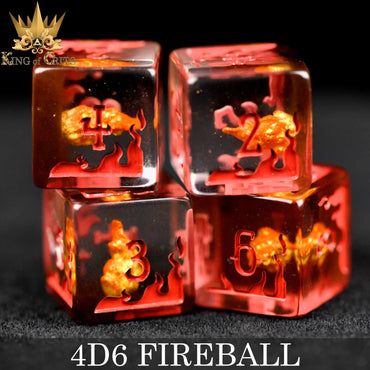 Fireball 4D6 Dice Set (Online Order Only)
