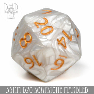 55mm D20 - Soapstone (Online Order Only)