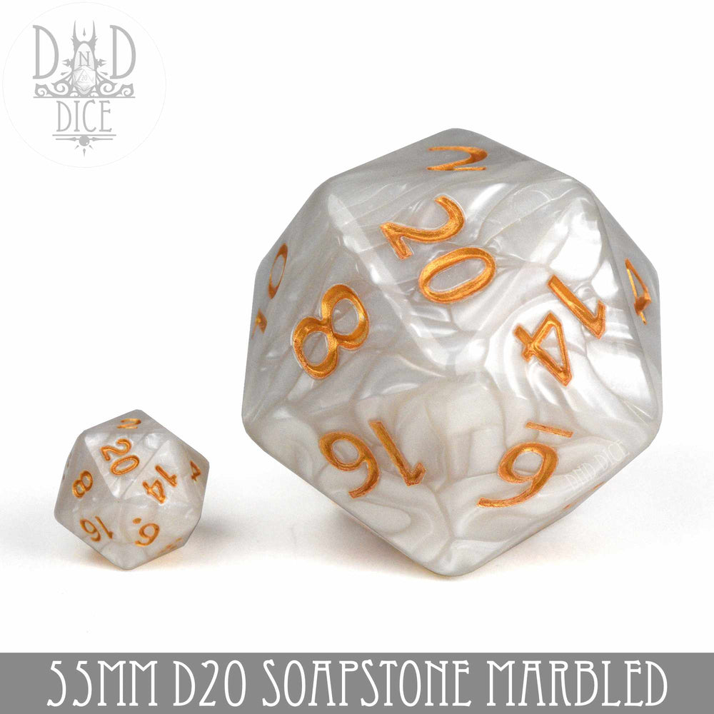 55mm D20 - Soapstone (Online Order Only)