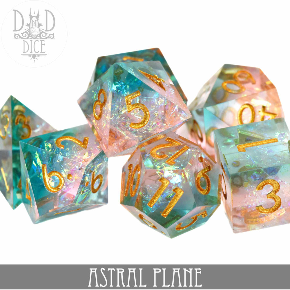 Astral Plane Handmade Dice Set (Online Order Only)