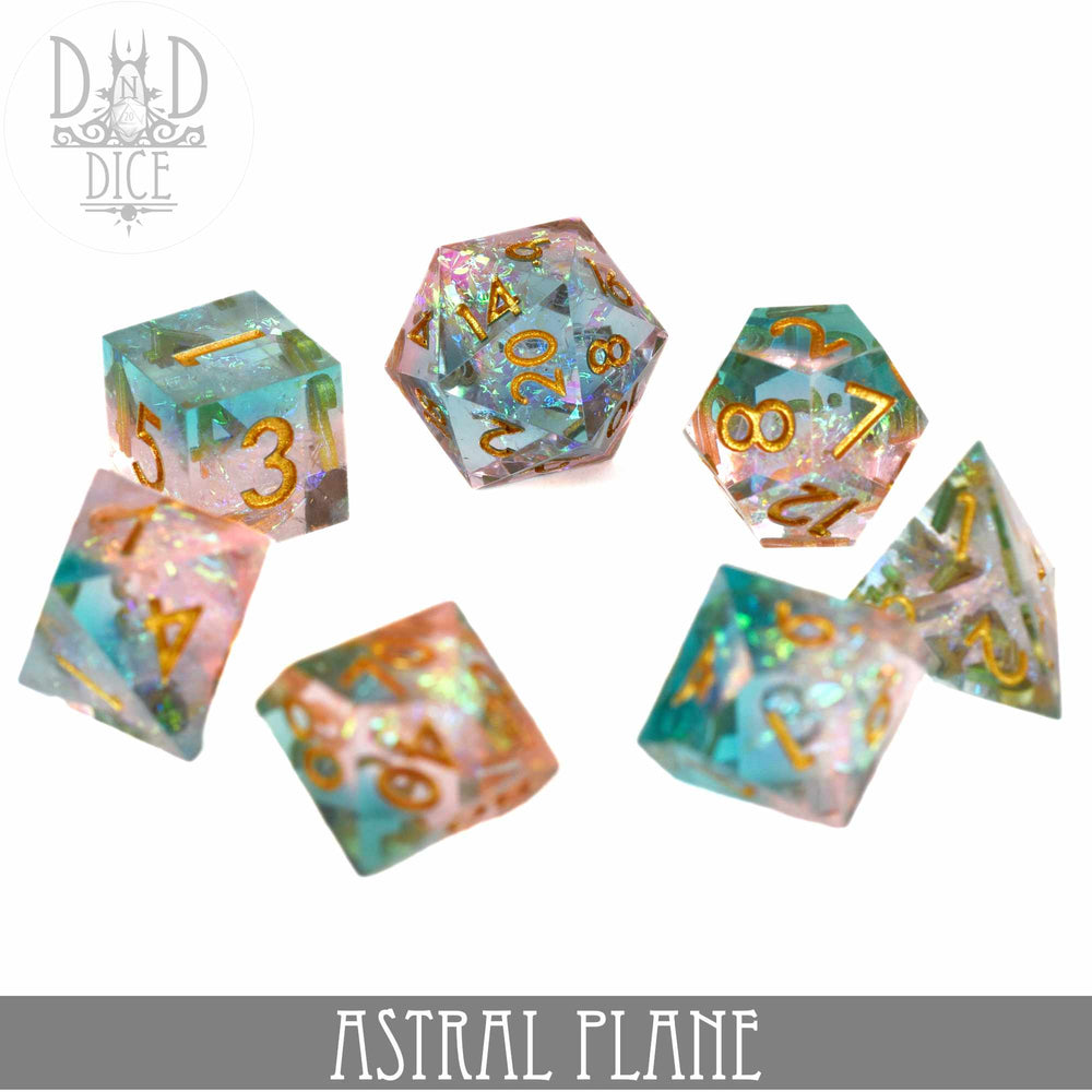 Astral Plane Handmade Dice Set (Online Order Only)