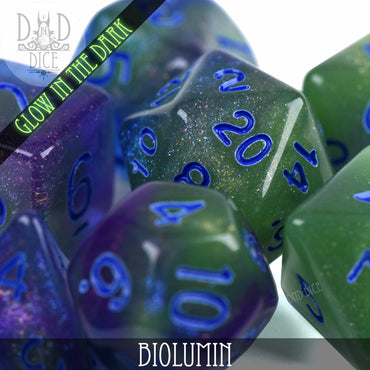 Biolumin Glow in the Dark Dice Set (Online Order Only)