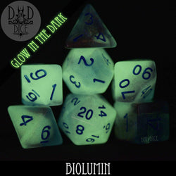 Biolumin Glow in the Dark Dice Set (Online Order Only)