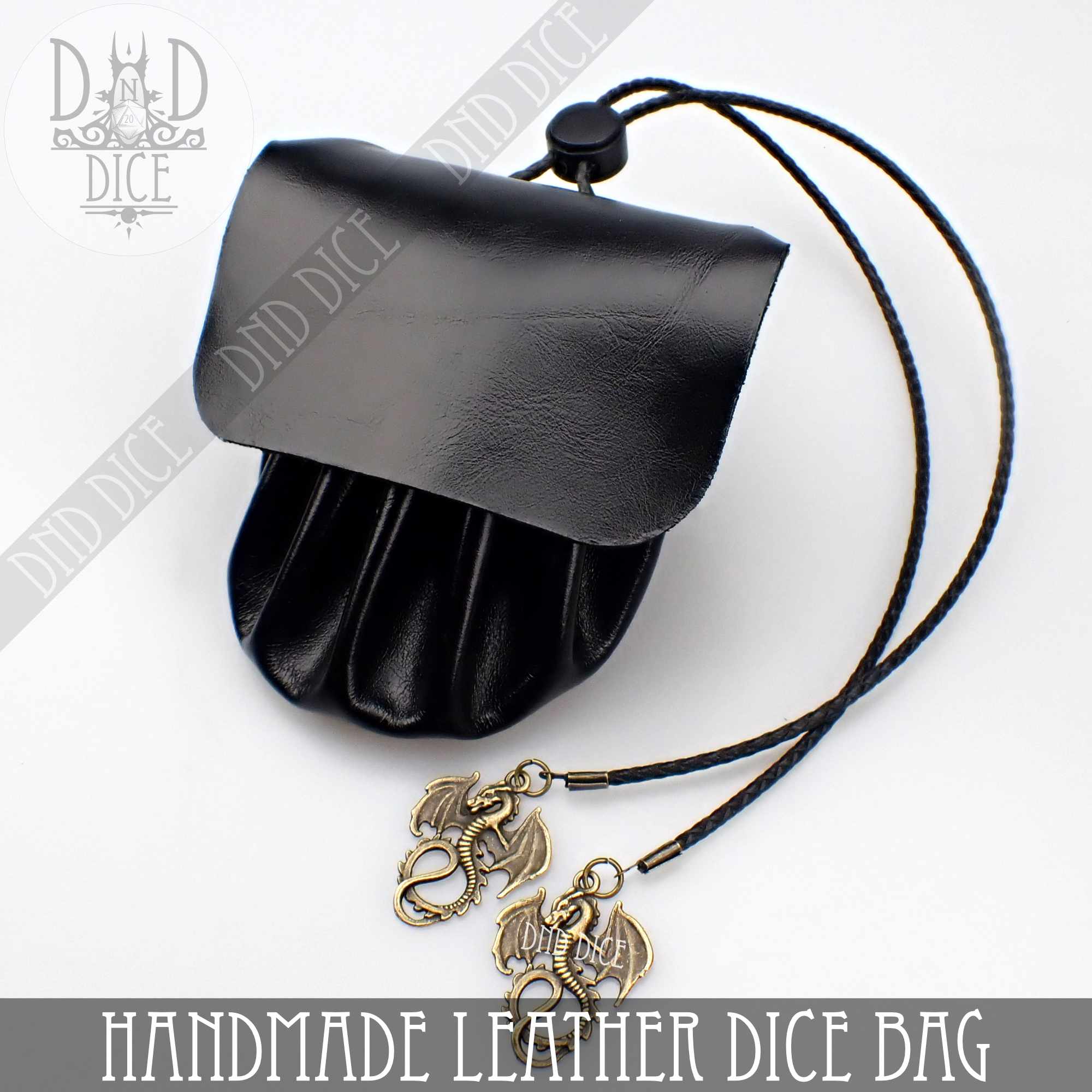 Italian Leather Dice Bag / Tray (Handmade) (Online Order Only)
