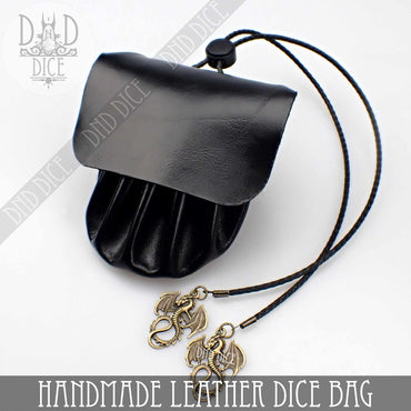Italian Leather Dice Bag / Tray (Handmade) (Online Order Only)