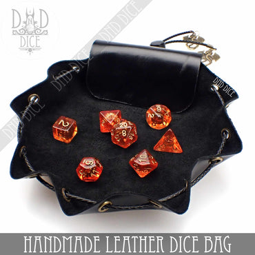 Italian Leather Dice Bag / Tray (Handmade) (Online Order Only)