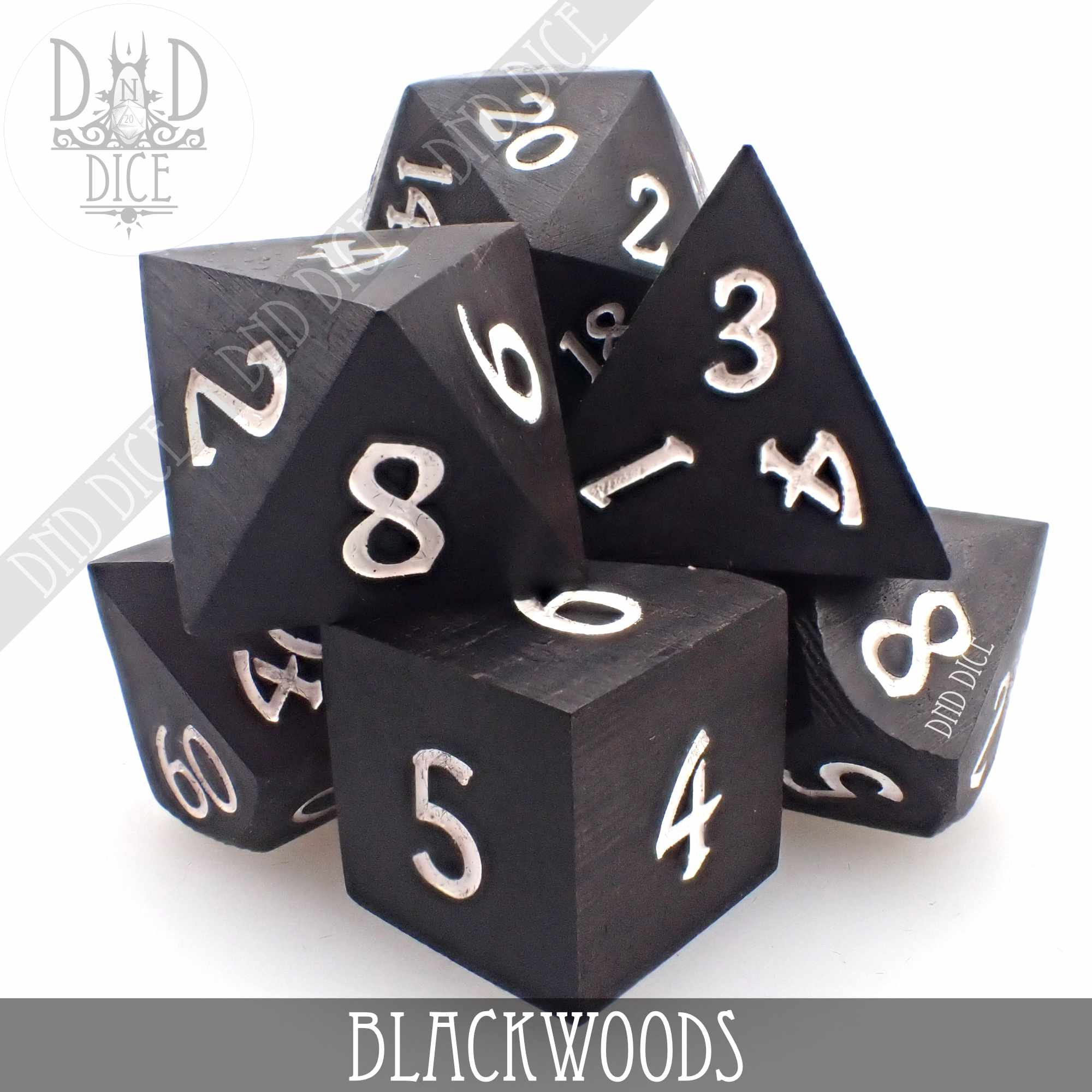 Blackwoods Wood Dice Set (Gift Box) (Online Order Only)