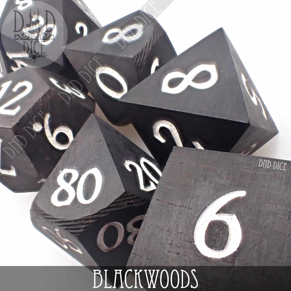 Blackwoods Wood Dice Set (Gift Box) (Online Order Only)