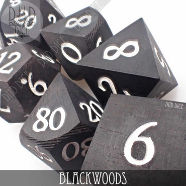 Blackwoods Wood Dice Set (Gift Box) (Online Order Only)