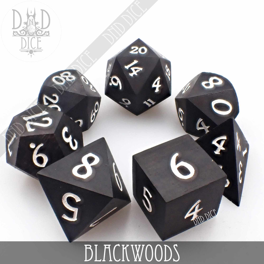 Blackwoods Wood Dice Set (Gift Box) (Online Order Only)