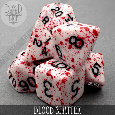 Blood Spatter Dice Set (Online Order Only)