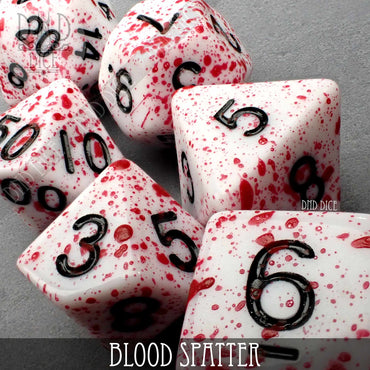 Blood Spatter Dice Set (Online Order Only)