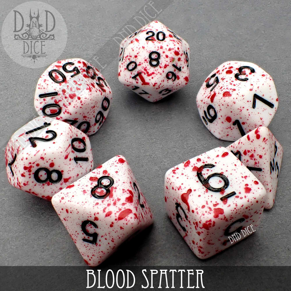Blood Spatter Dice Set (Online Order Only)