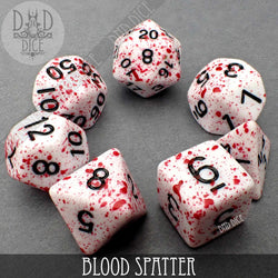 Blood Spatter Dice Set (Online Order Only)