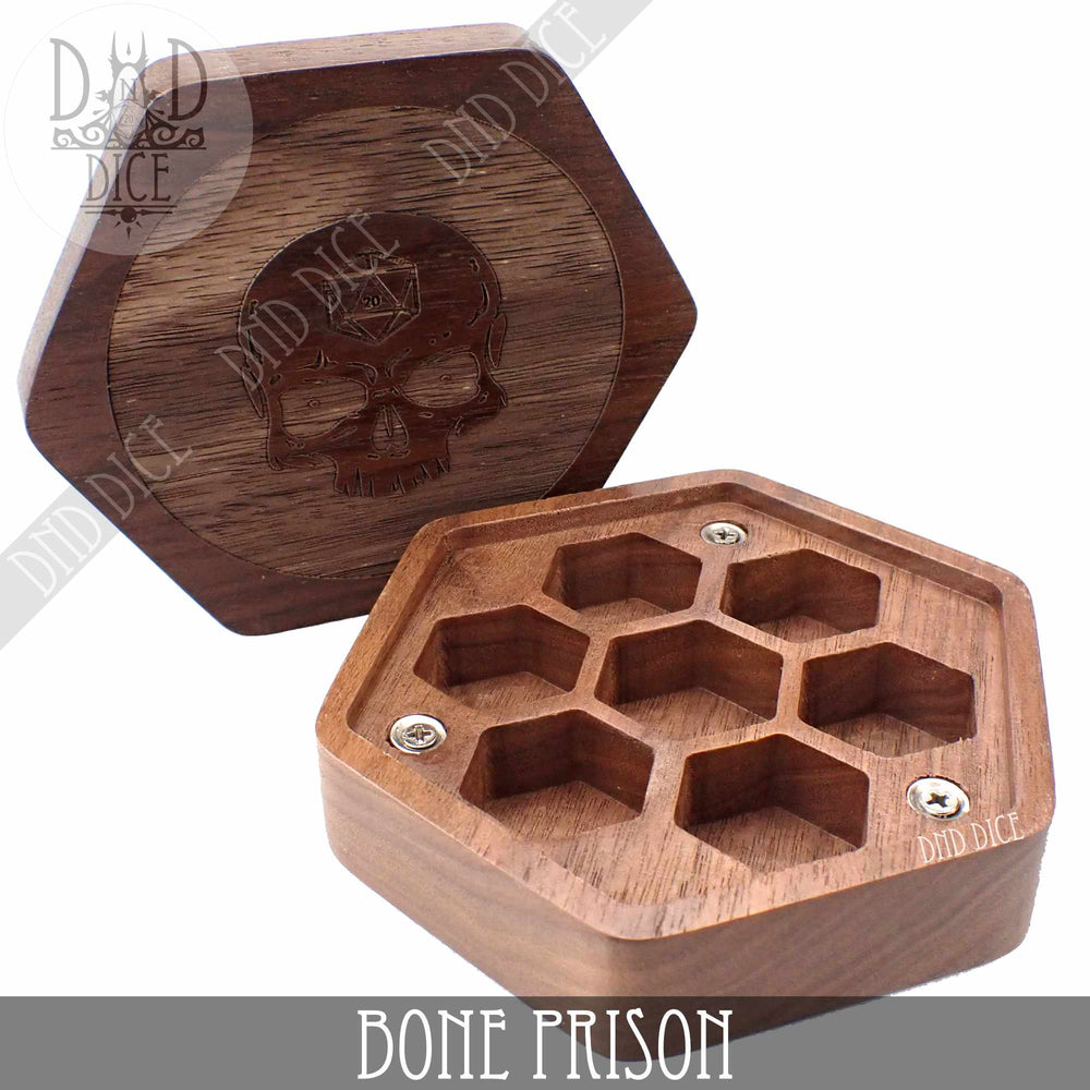 Bone Prison Wood Dice Box (Online Order Only)