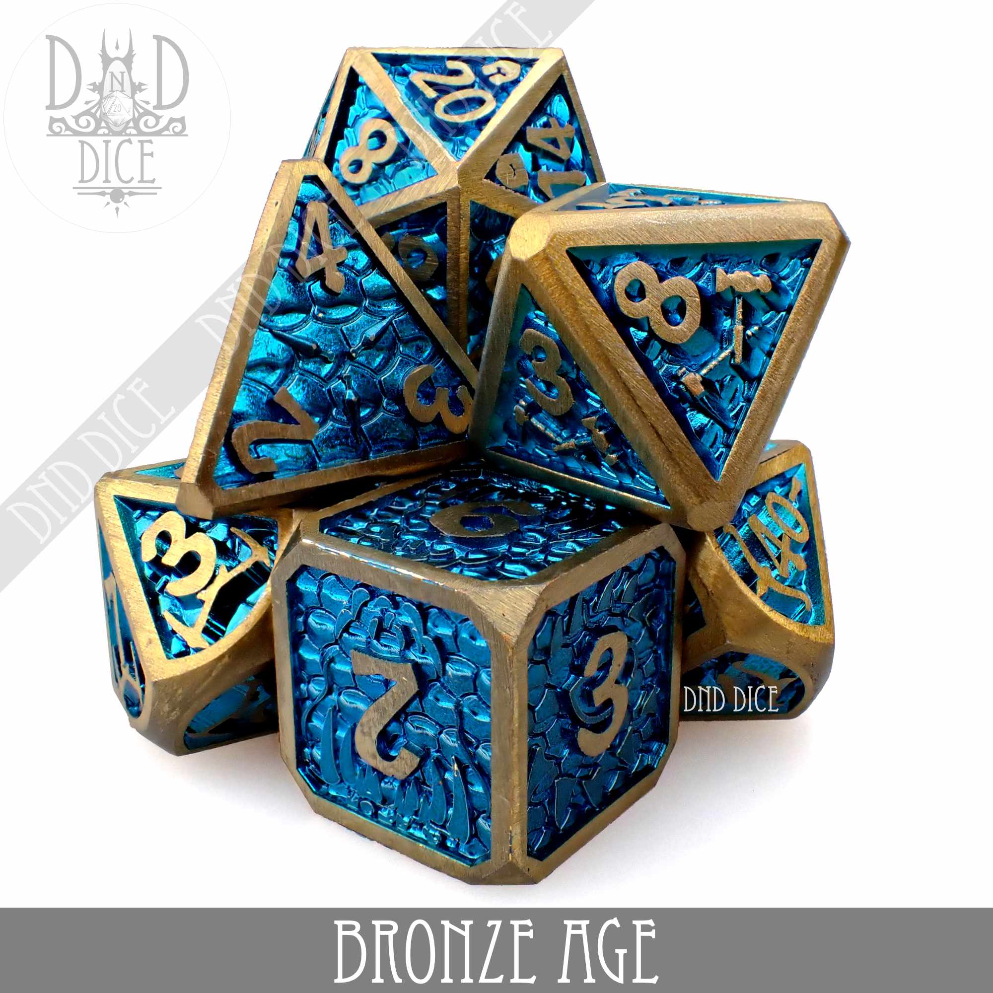 Bronze Age Metal Dice Set (Online Order Only)