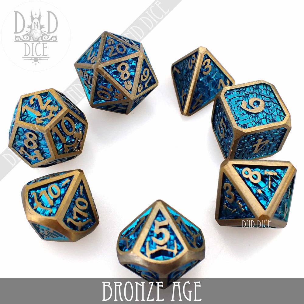 Bronze Age Metal Dice Set (Online Order Only)