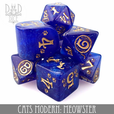 Cats Modern: Meowster Dice Set (Online Order Only)