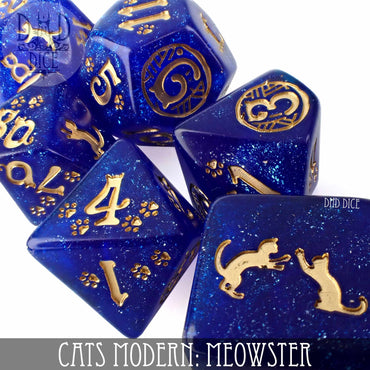 Cats Modern: Meowster Dice Set (Online Order Only)
