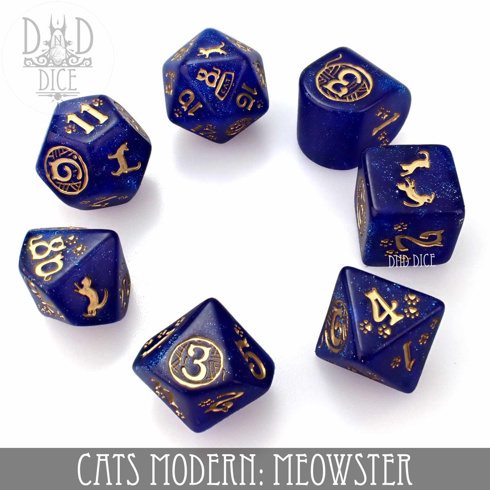 Cats Modern: Meowster Dice Set (Online Order Only)