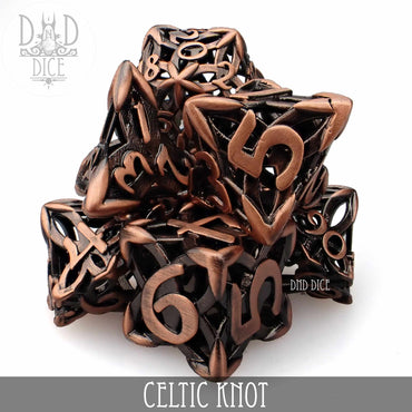 Celtic Knot Metal Dice Set (Gift Box) (Online Order Only)
