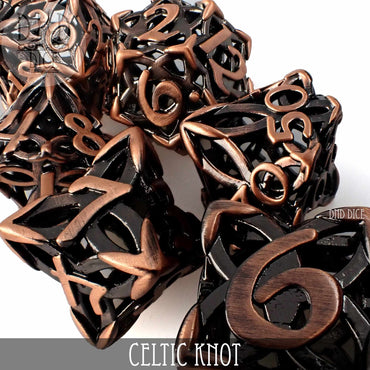 Celtic Knot Metal Dice Set (Gift Box) (Online Order Only)