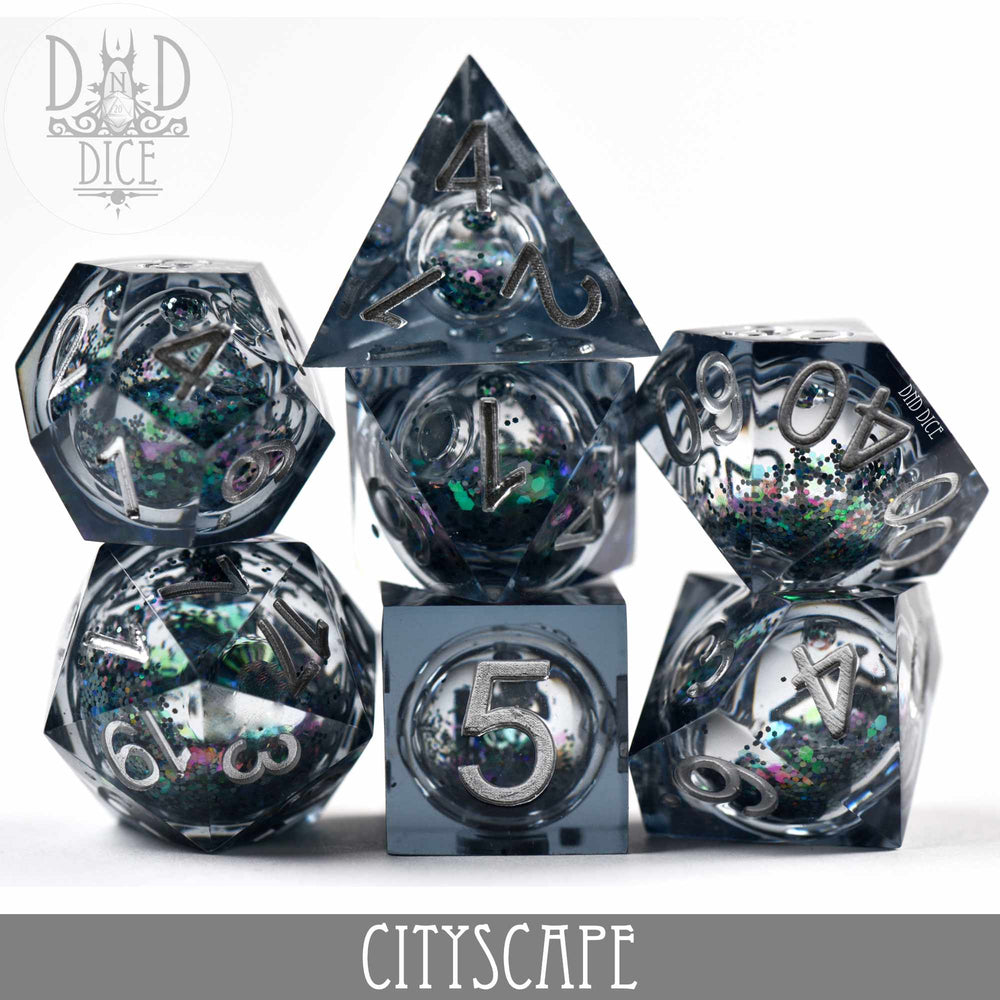 Cityscape Liquid Core Dice Set (Online Order Only)