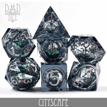 Cityscape Liquid Core Dice Set (Online Order Only)