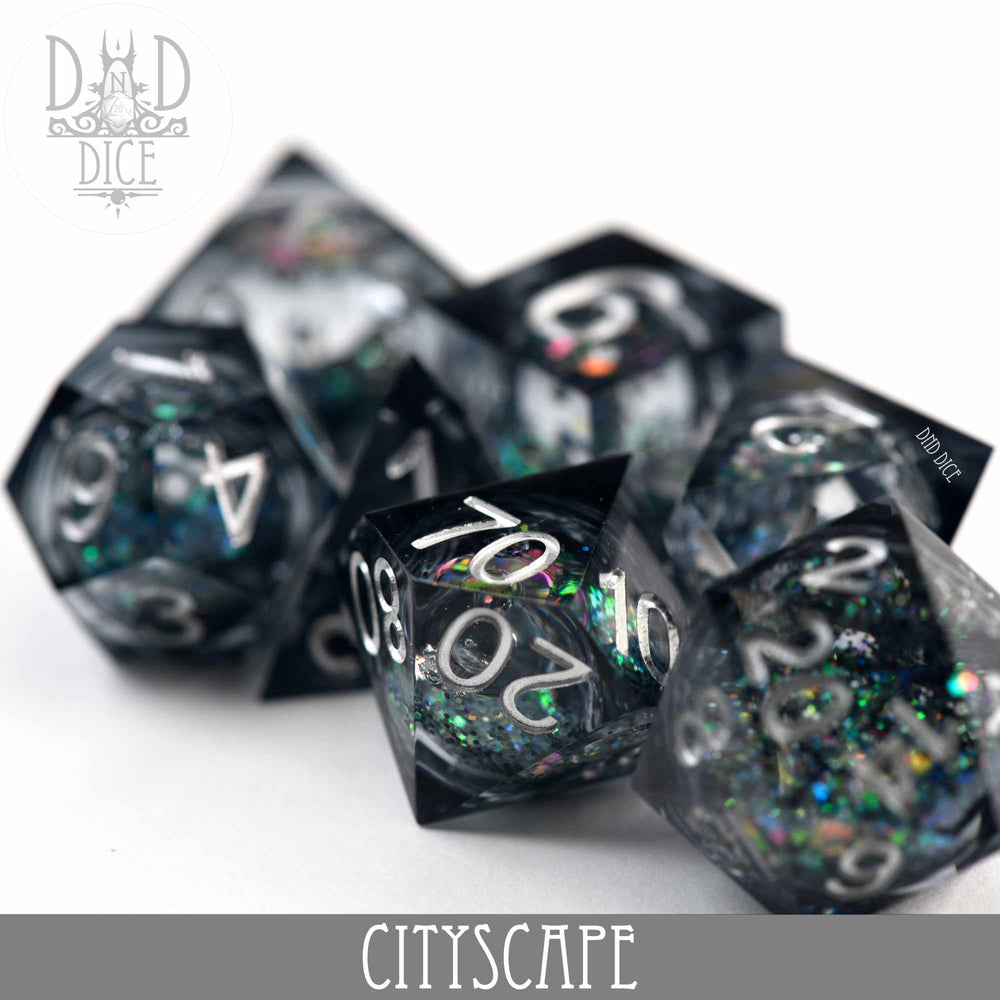 Cityscape Liquid Core Dice Set (Online Order Only)