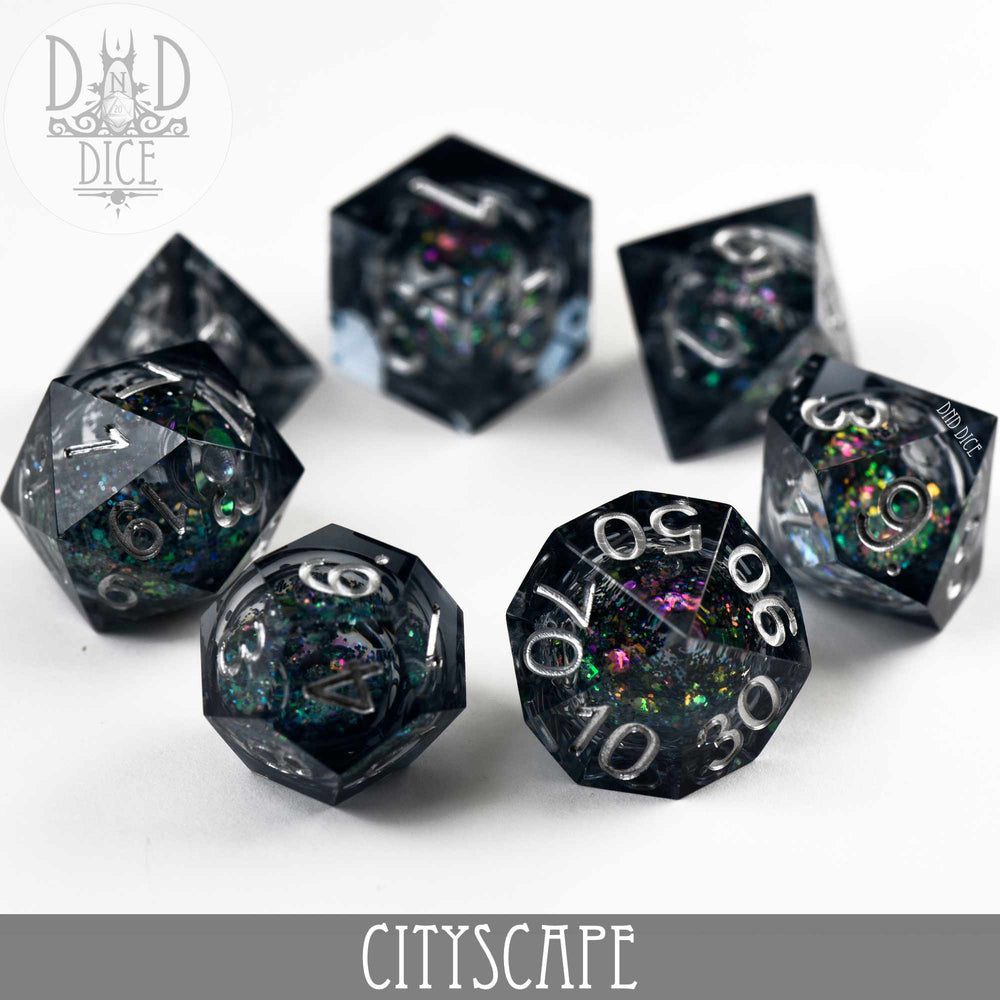 Cityscape Liquid Core Dice Set (Online Order Only)