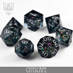 Cityscape Liquid Core Dice Set (Online Order Only)