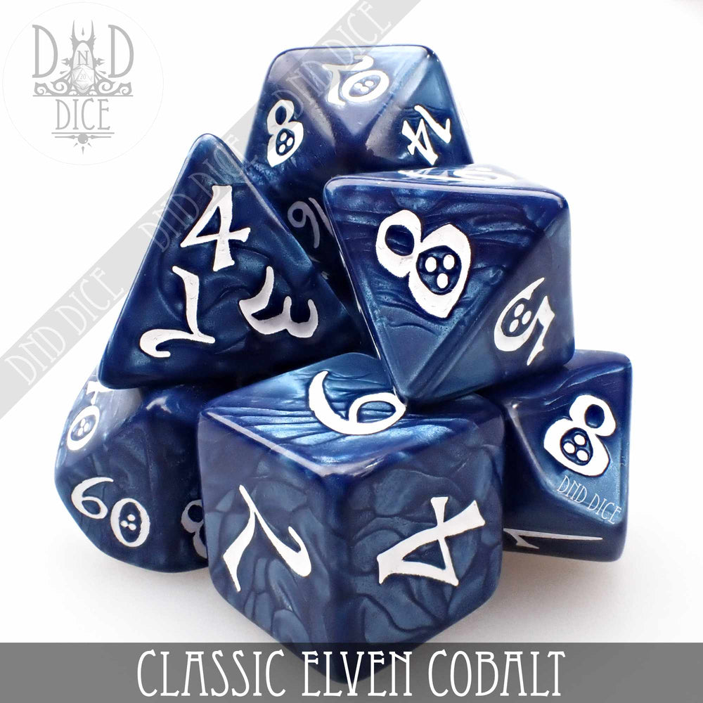 Classic Cobalt Dice Set (Online Order Only)