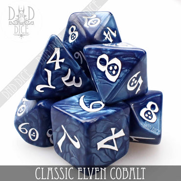 Classic Cobalt Dice Set (Online Order Only)