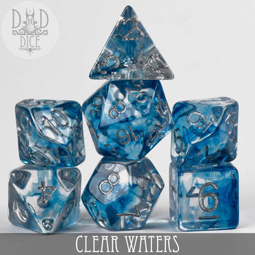 Clear Waters Dice Set (Online Order Only)