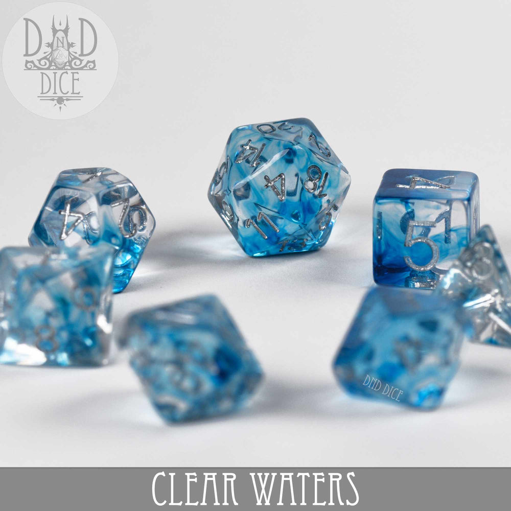 Clear Waters Dice Set (Online Order Only)