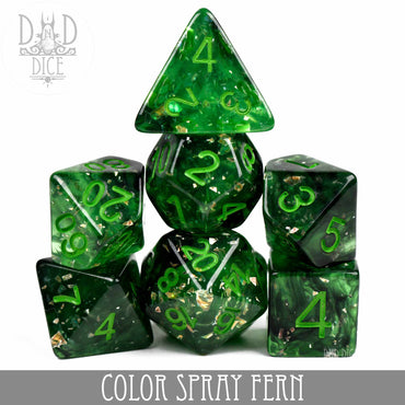 Color Spray Fern Dice Set (Online Order Only)