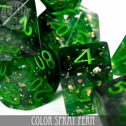 Color Spray Fern Dice Set (Online Order Only)
