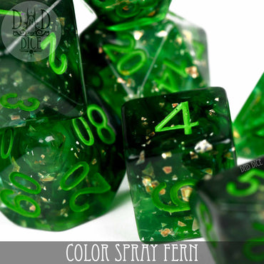 Color Spray Fern Dice Set (Online Order Only)