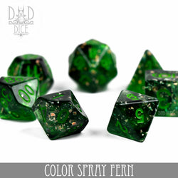 Color Spray Fern Dice Set (Online Order Only)