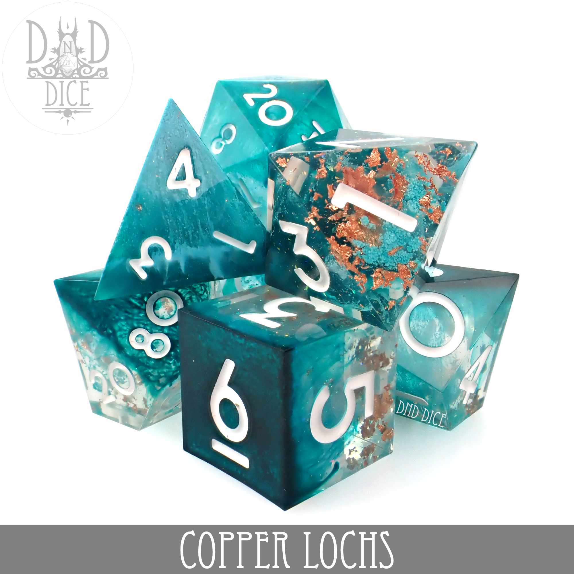 Copper Lochs Handmade Dice Set (Online Order Only)