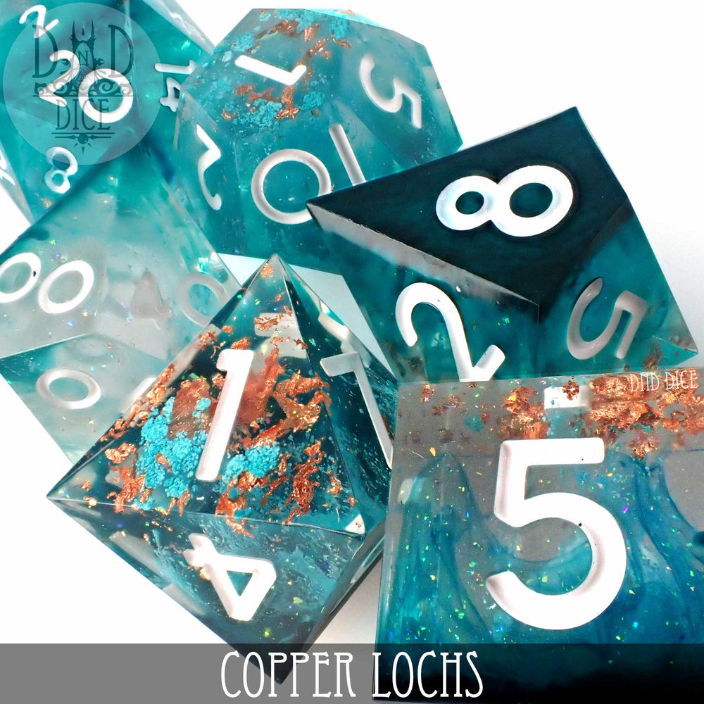 Copper Lochs Handmade Dice Set (Online Order Only)