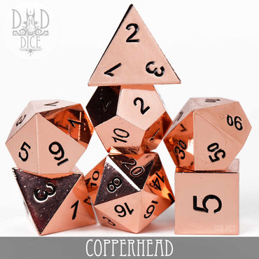 Copperhead Metal Dice Set (Online Order Only)