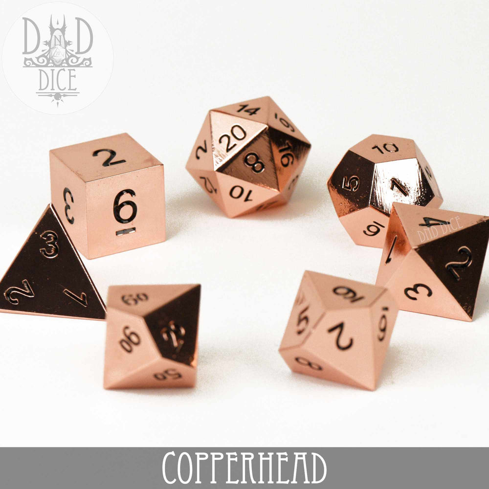Copperhead Metal Dice Set (Online Order Only)