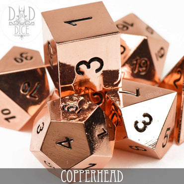 Copperhead Metal Dice Set (Online Order Only)