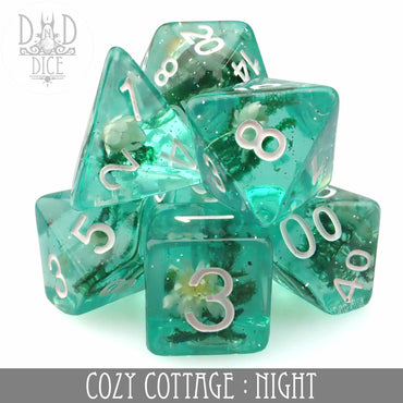 Cozy Cottage Night Dice Set (Online Order Only)